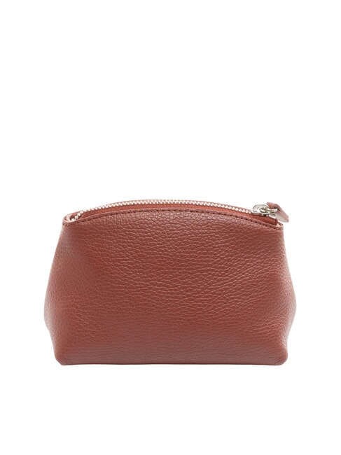 AGATEA Estuche de belleza de cuero brandy - Carteras de mano & Neceser