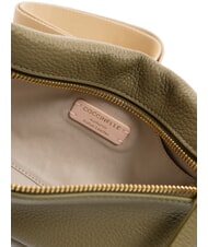 COCCINELLE HYLE Bolso bandolera pequeño de piel plano verde laurel - Bolsos Mujer - 7