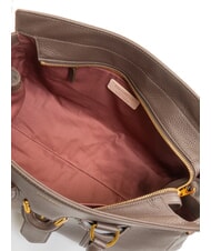 COCCINELLE YORK Bolso de piel con hebilla fondant marrón - Bolsos Mujer - 6