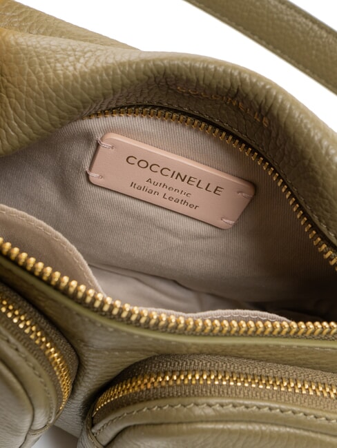 HYLE Bolso pequeño de piel de doble uso verde laurel - Bolsos Mujer