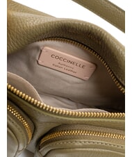 COCCINELLE HYLE Bolso pequeño de piel de doble uso verde laurel - Bolsos Mujer - 6