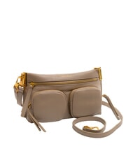 COCCINELLE HYLE Bolso pequeño de piel de doble uso topo cálido - Bolsos Mujer - 2