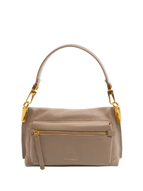 HYLE Bolso pequeño de piel de doble uso topo cálido - Bolsos Mujer