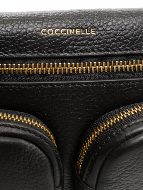 HYLE Bolso pequeño de piel de doble uso negro - Bolsos Mujer