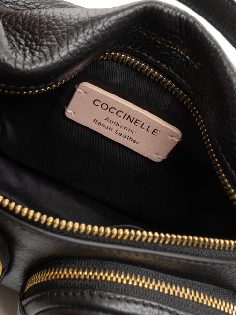 HYLE Bolso pequeño de piel de doble uso negro - Bolsos Mujer