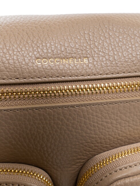 HYLE Bolso mediano de piel de doble función topo cálido - Bolsos Mujer