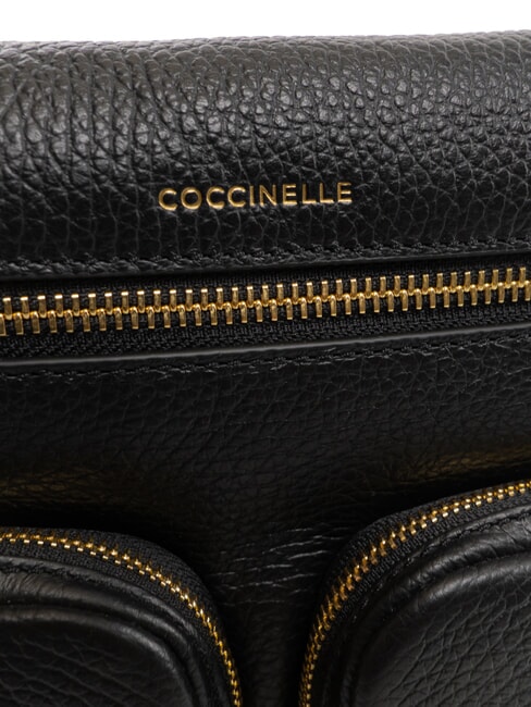 HYLE Bolso mediano de piel de doble función negro - Bolsos Mujer