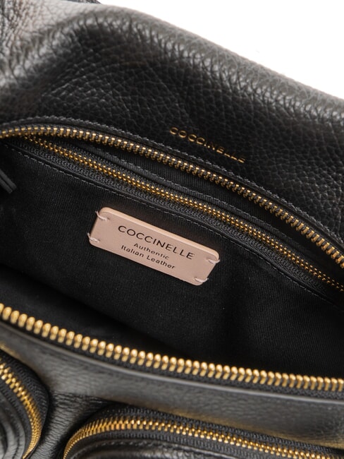 HYLE Bolso mediano de piel de doble función negro - Bolsos Mujer