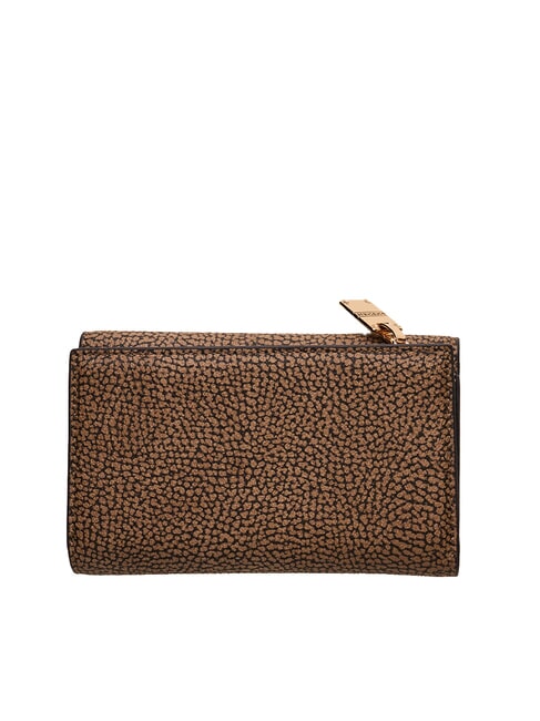 VITE COATED OP Cartera mediana con solapa op natural / negro - Carteras Mujer