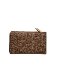 BORBONESE VITE COATED OP Cartera mediana con solapa op natural / negro - Carteras Mujer - 3