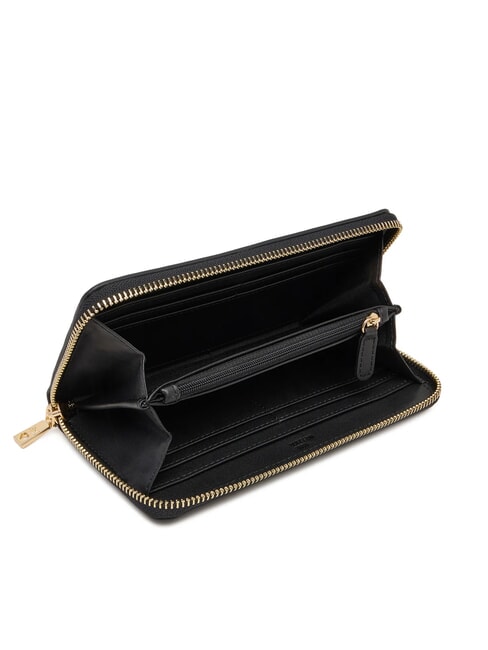 QUILTED Cartera grande con cremallera negro - Carteras Mujer