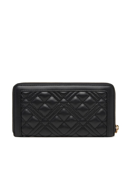 QUILTED Cartera grande con cremallera negro - Carteras Mujer