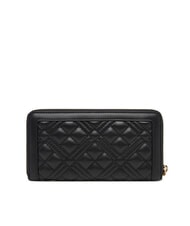 LOVE MOSCHINO QUILTED Cartera grande con cremallera negro - Carteras Mujer - 3