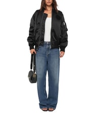 LOVE MOSCHINO CHUNKY TAB Bolso de hombro con solapa negro - Bolsos Mujer - 5