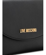 LOVE MOSCHINO CHUNKY TAB Bolso con solapa y bandolera negro - Bolsos Mujer - 3