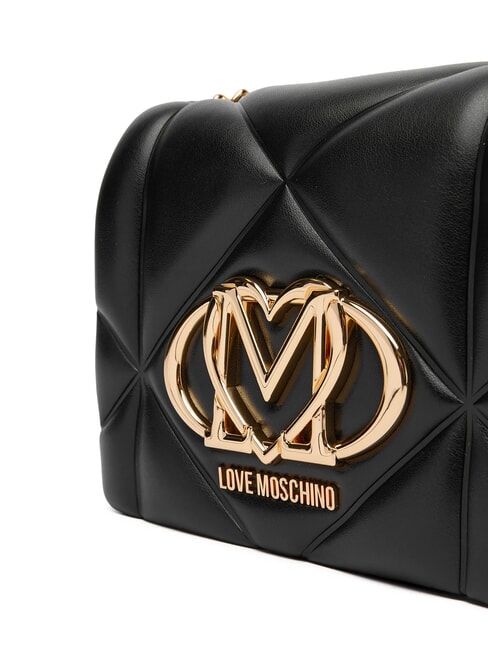 EMBOSSED Mini bolso de hombro negro - Bolsos Mujer