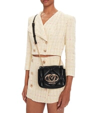 LOVE MOSCHINO EMBOSSED Mini bolso de hombro negro - Bolsos Mujer - 5