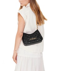 LOVE MOSCHINO QUILTED Bolsa de doble función negro - Bolsos Mujer - 5