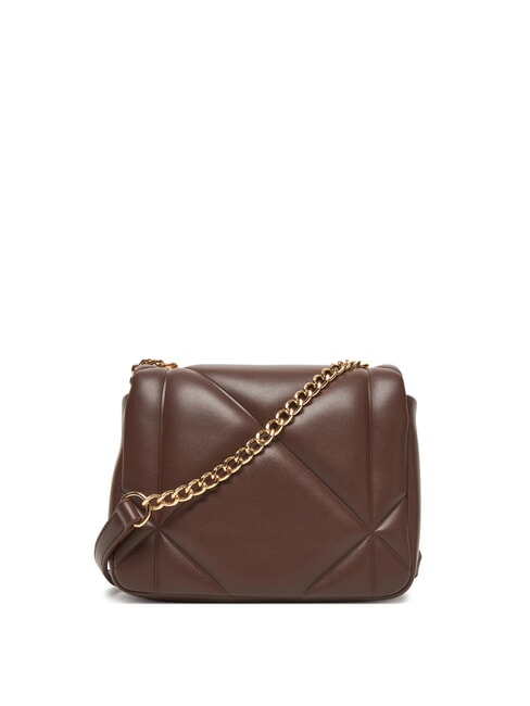 EMBOSSED Mini bolso de hombro chocolate - Bolsos Mujer