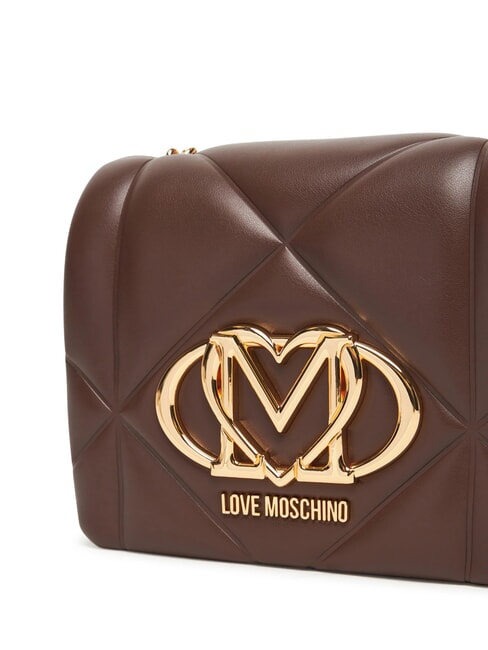 EMBOSSED Mini bolso de hombro chocolate - Bolsos Mujer