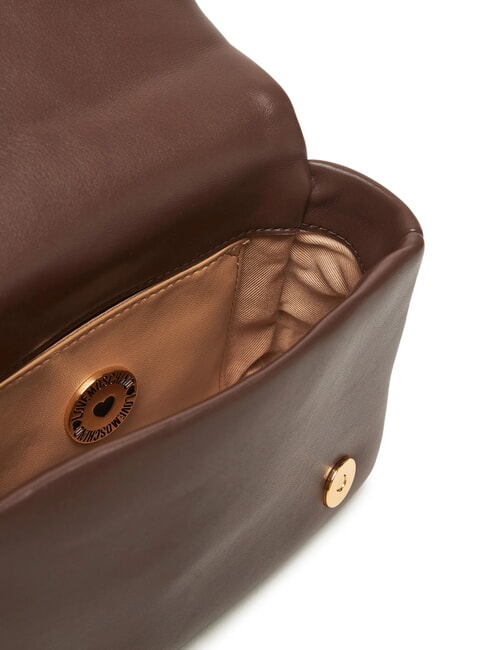 EMBOSSED Mini bolso de hombro chocolate - Bolsos Mujer