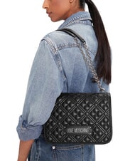 LOVE MOSCHINO QUILTED Bolso de hombro de doble función po00bx - Bolsos Mujer - 6