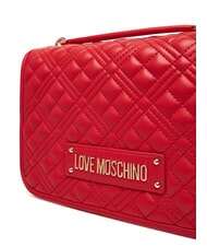 LOVE MOSCHINO QUILTED Bolso de hombro de doble función ROJO - Bolsos Mujer - 4
