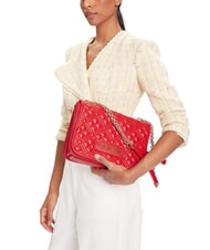 LOVE MOSCHINO QUILTED Bolso de hombro de doble función ROJO - Bolsos Mujer - 6
