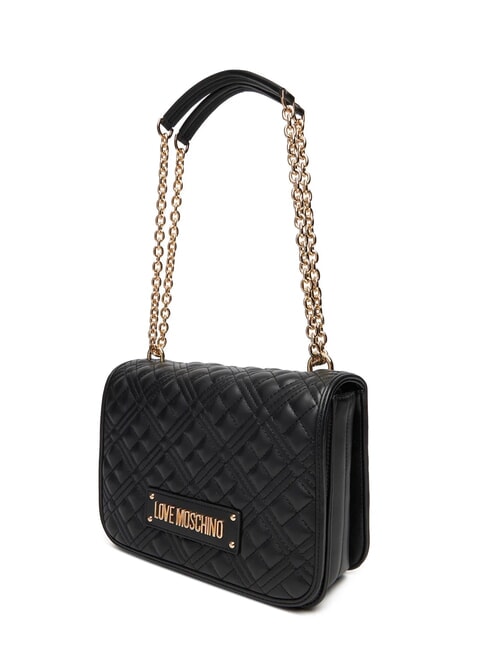 QUILTED Bolso de hombro de doble función negro - Bolsos Mujer