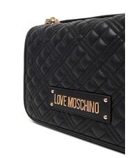 LOVE MOSCHINO QUILTED Bolso de hombro de doble función negro - Bolsos Mujer - 4