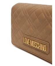 LOVE MOSCHINO SMART DAILY Bolso de mano con bandolera metálica beige - Bolsos Mujer - 4