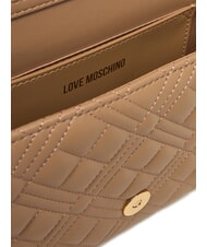 LOVE MOSCHINO SMART DAILY Bolso de mano con bandolera metálica beige - Bolsos Mujer - 6
