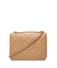 LOVE MOSCHINO QUILTED Bolso de hombro de doble función beige - Bolsos Mujer - 4