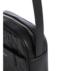 ARMANI EXCHANGE LIZ PEBBLE Bolsa para cámara con logotipo en relieve negro - Bolsos Mujer - 3