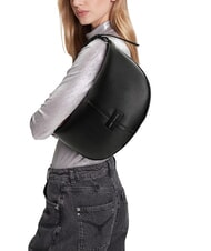 ARMANI EXCHANGE LIZ PEBBLE Bolso de hombro mediano tipo hobo negro - Bolsos Mujer - 5