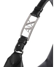 ARMANI EXCHANGE LIZ PEBBLE Bolso de hombro grande tipo hobo negro - Bolsos Mujer - 3