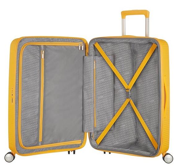 Maletas SOUNDBOX, medida grande, expandible goldenyellow - Trolley Rígidos