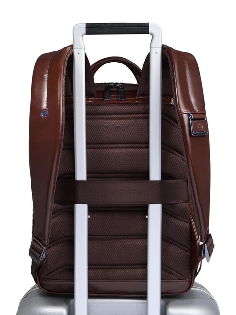 BLUE SQUARE Mochila para portátil de 14", en piel CAOBA - Mochilas para portátil