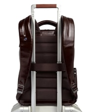 PIQUADRO BLUE SQUARE Mochila para portátil de 14" con control rápido CAOBA - Mochilas para portátil - 3