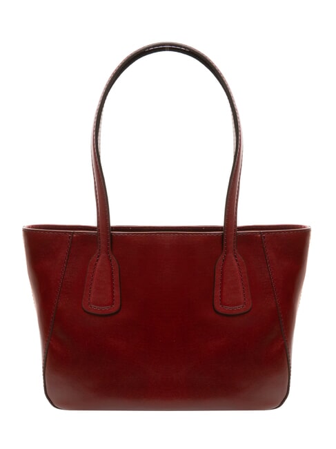 MADDALENA Bolso shopper de hombro, en piel Chianti / Burdeos / Dorado - Bolsos Mujer
