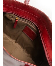 THE BRIDGE MADDALENA Bolso shopper de hombro, en piel Chianti / Burdeos / Dorado - Bolsos Mujer - 5