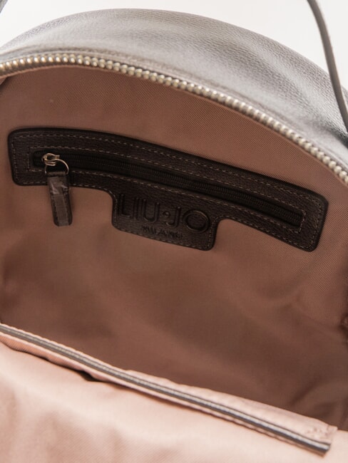 MANHATTAN Mochila mediana con logo en relieve antracita se reunió. - Bolsos Mujer