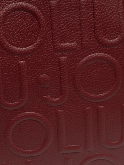 MANHATTAN Bolso mediano tipo cartera con logotipo vino tinto - Bolsos Mujer