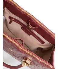 LIUJO MANHATTAN Bolso mediano tipo cartera con logotipo vino tinto - Bolsos Mujer - 5