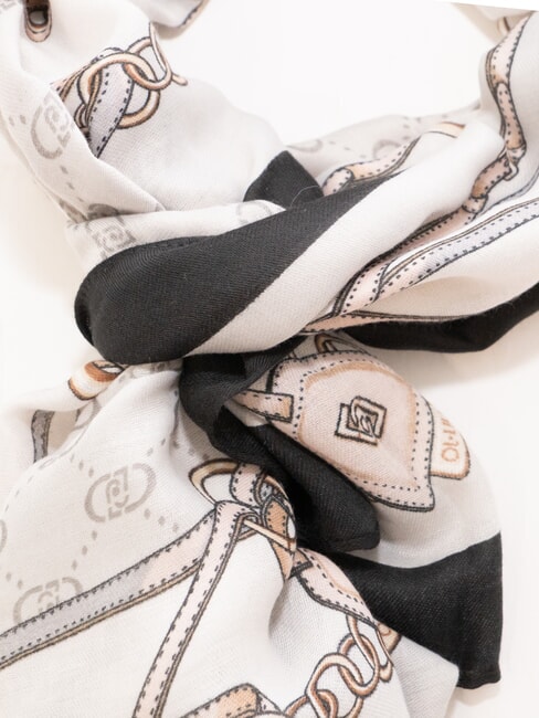 LOGO Estola con estampado gris hielo - Bufandas