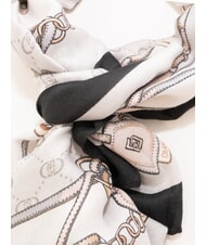 LIUJO LOGO Estola con estampado gris hielo - Bufandas - 3