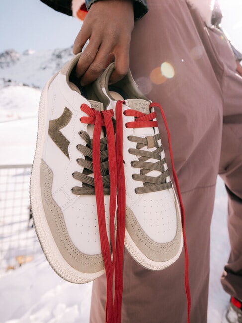 SMASH Zapatillas retro con azulejos verde - Zapatos Hombre