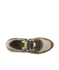 VICTORIA LUNA Zapatillas de patchwork con suela dentada chocolate - Zapatos Mujer - 5