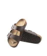 BIRKENSTOCK ARIZONA BIRKO FLOR Sandalia tipo zapatilla con dos hebillas marron oscuro - Zapatos unisex - 6