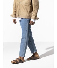 BIRKENSTOCK ARIZONA BIRKO FLOR Sandalia tipo zapatilla con dos hebillas marron oscuro - Zapatos unisex - 7